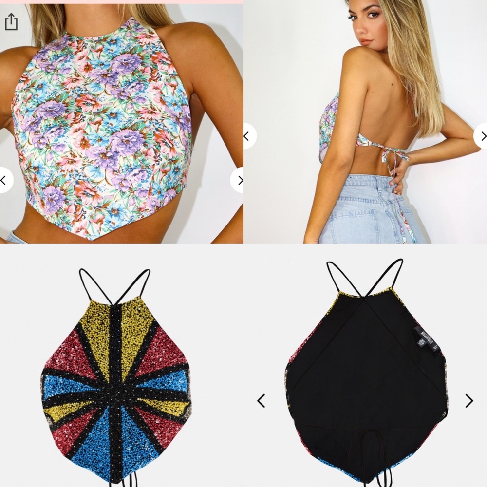 2 halter necks brand new